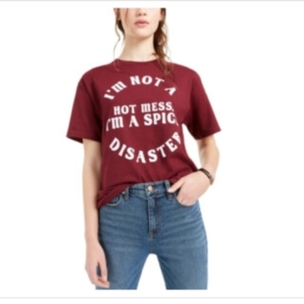 Freeze Maroon T-Shirt with White Text